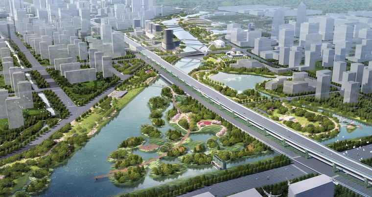 湘桥水泥轻质隔墙板安装案例之宁波奉化生态滨江公园